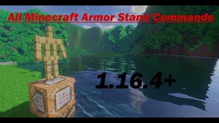 All Armor stand Commands for 1164  Comamnd Tutorial [upl. by Gemperle]