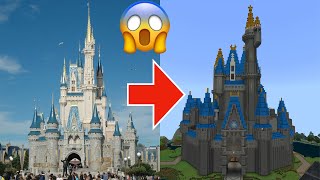 Minecraft Disney Castle How I Built Cinderellas Castle [upl. by Ardella]