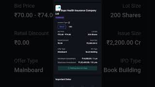 Niva Bupa health insurance company limited IPO ipodetails stockmarket [upl. by Farrison]