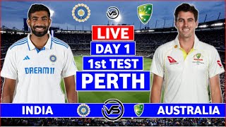 India vs Australia 1st Test Day 1 Live Scores  IND vs AUS 1st Test Live Commentary  India Bowling [upl. by Alletsyrc263]