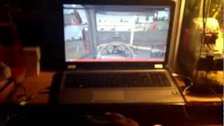 How to set up a Xbox 360 racing wheel to a pc game my first video [upl. by Rotceh]