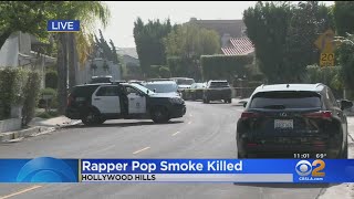 Rapper Pop Smoke Shot To Death In Hollywood Hills Home Invasion [upl. by Dymoke]