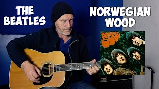 Norwegian Wood  The Beatles  Guitar Lesson [upl. by Mallis]