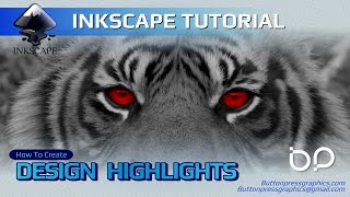 How To Create HIGHLIGHTS For Your Designs In INKSCAPE [upl. by Lefkowitz]