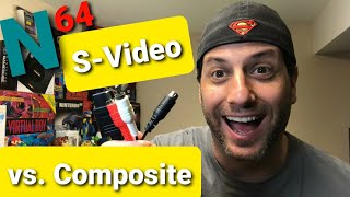 Nintendo 64 SVideo vs Composite Comparison [upl. by Eaneg]