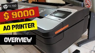 Newest Large Print Formatter  Plotter HP Designjet T1700 [upl. by Ellebanna379]