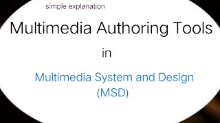 Multimedia Authoring Tools Multimedia system Design MSD in urdu hindi [upl. by Yspyg]