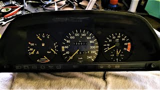 Mercedes W126 gears repair Speedometer amp Odometer by JMSpeedshopcom [upl. by Olracnaig]