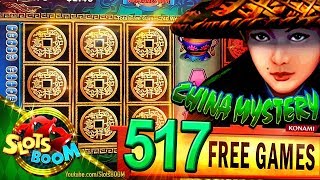 LONG PLAY 517 Spins CHINA MYSTERY BIG WIN 2c Konami Video Slot [upl. by Retsof]