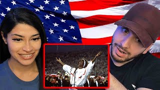 Brits React to Whitney Houstons Star Spangled Banner Performance [upl. by Bascio]