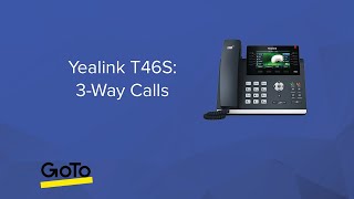 Yealink T46S 3Way Call [upl. by Ahsahs]