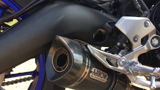 MT09 2017 ARROW Carbon Exhaust EURO4 with KAT amp DBKiller sound [upl. by Anelle]