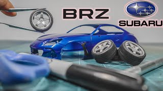 How to build Subaru BRZ Model Car Episode 1 Tamiya 124 Subaru BRZ [upl. by Matty]