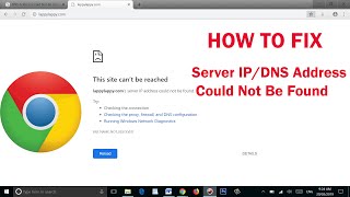 HOW TO FIX  Server IPDNS Address Could Not Be Found  SP SKYWARDS [upl. by Lewellen]