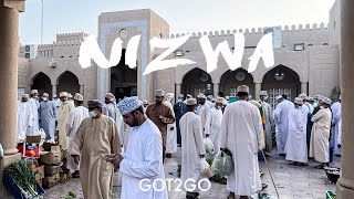 NIZWA Tour through Omans famous city  GRAND FINALE amp goat market [upl. by Nonrev]