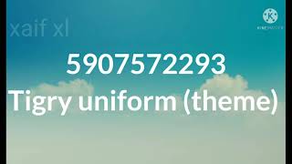 Tigry uniform theme roblox id ORIGINAL Not working [upl. by Redmund134]