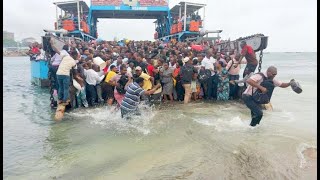 Crossing the infamous Likoni Ferry [upl. by Arnoldo660]