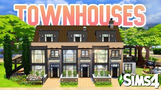 SAN SEQUOIA FAMILY TOWNHOMES Sims 4 Speed Build with Growing Together  Base Game No CC [upl. by Mcgregor555]