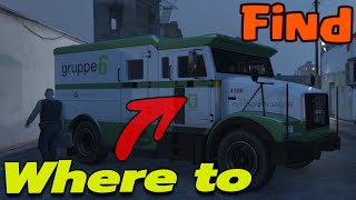 GTA V Where to find armored truck [upl. by Eelnayr]