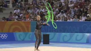 Olympic Games Athens 2004  Alina Kabaeva RUS Ribbon final [upl. by Florry]