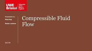 Compressible Flow  Part 1 of 4  Introduction and Sonic Velocity [upl. by Latrena510]