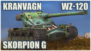 Kranvagn WZ120 amp Rheinmetall Skorpion G • WoT Blitz Gameplay [upl. by Feune549]