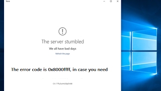 How to Fix Windows 10 Store Error 0x8000ffff Easy [upl. by Haroldson749]