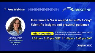 15min webinar series how much RNA is really needed for RNA seq [upl. by Ebbie]