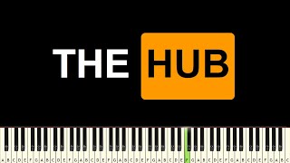 TheHub Intro  EASY PIANO TUTORIAL [upl. by Etennaej]