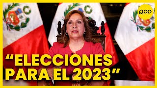 Boluarte presidenta del Perú propone reformas constitucionales si Congreso no aprueba el adelanto [upl. by Asus]