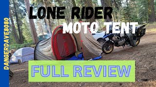 Lone Rider Moto Tent  Full Review [upl. by Balfore]