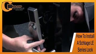 How To Install A Schlage LE Series Lock [upl. by Jeffy]