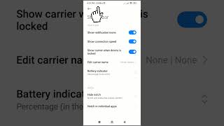 How to show network speed and battery percentage in redmi phones [upl. by Tnairb601]