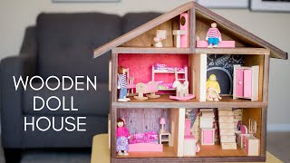 How to Build a Wooden Doll House with Walnut Edging  DIY Woodworking [upl. by Inajar149]