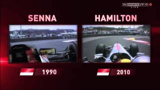 Lewis Hamilton Ayrton Senna C omparison Monaco [upl. by Sirama]