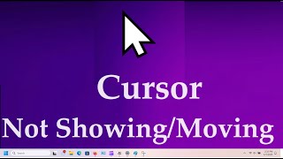 Mouse Cursor Not Showing or Not Moving in Windows 10 or Windows 11 How to FIX 3 Methods [upl. by Anairo]