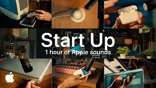 Start Up I 1 Hour  A song made from 45 years of Apple sounds I Apple [upl. by Azelea177]