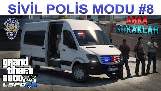 GTA 5 SİVİL POLİS MODU 8  ARKA SOKAKLAR SPRİNTER  LSPDFR [upl. by Ydur595]