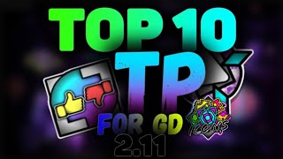 TOP 10 TexturePacks for GD 211  Geometry Dash 211 [upl. by Otrebmuh79]