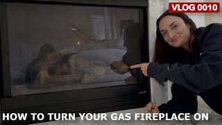 How To Turn On your Gas Fireplace  Home DIY  Light the Pilot Light  Knob [upl. by Ikkir862]