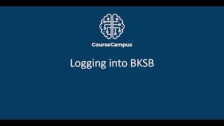 BKSB  How to Login [upl. by Whitman531]