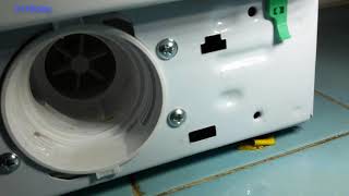 Ariston Hotpoint washing machine filter clean tutorial Clothes left very wet after wash [upl. by Atinat304]