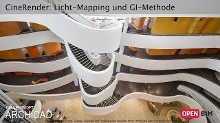 ARCHICAD 21  CineRender LichtMapping und GIMethode [upl. by Harrad]