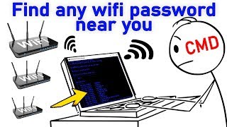 How to find WIFI PASSWORD already connected in laptop  CMD COMMANDS [upl. by Akkim]