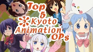 Top 5 BEST Kyoto Animation Anime Openings [upl. by Shulins]