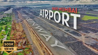 Navi Mumbai International Airport Progress I Navi Mumbai Airport Drone View [upl. by Akibma]