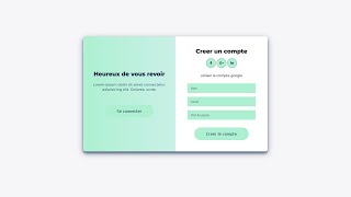 Tutoriel JavaScript  Formulaire dInscription amp de Connexion Animé  HTML CSS JavaScript [upl. by Ueihttam]