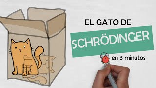 🙀 El GATO de SCHRÖDINGER en 3 minutos explicación sencilla  FÍSICA FÁCIL [upl. by Matlick]