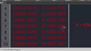 How to Export points From AutoCAD to Excel [upl. by Norford]