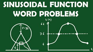 Sinusoidal Function Word Problems Ferris Wheels and Temperature [upl. by Atikihc425]